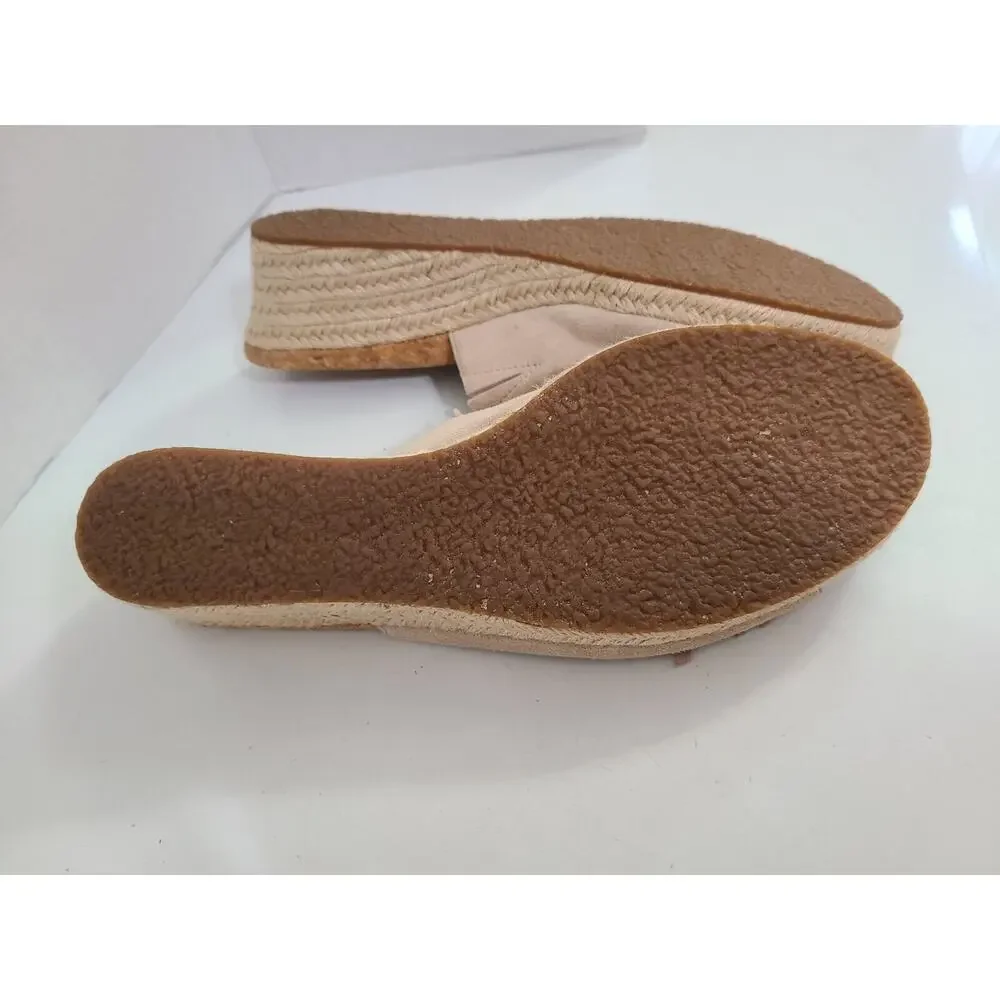 Ugg Danes Fringe Suede‎ Espadrille Wedge Sandal Size 11